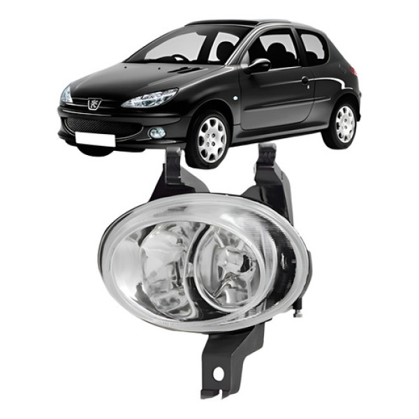 Farol Milha Auxiliar Para Peugeot 206 1998 A 2003