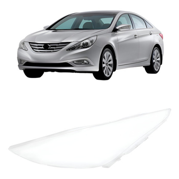 Lente Farol Para Hyundai Sonata 2011 Até 2014