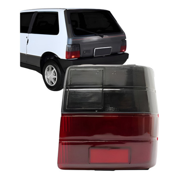 Lente Sinaleira Traseira Uno 1984 85 86/2003 Fume Acrílico