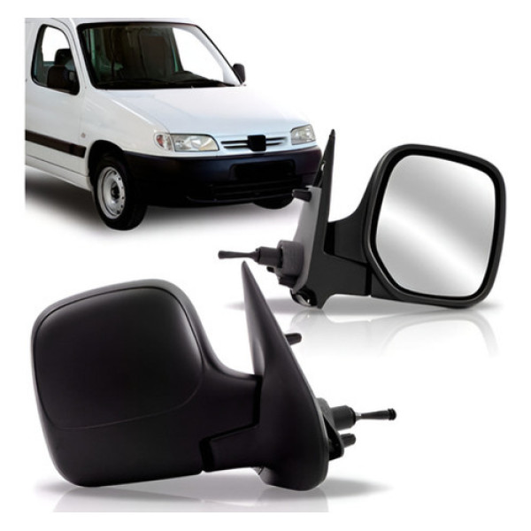 Par Retrovisor Peugeot Partner 1998 Á 2004 Com Controle.