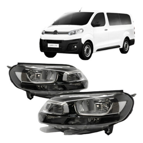 Par Farol Elétrico Jumpy 2018 A 2024 Scudo 23 A 24 C/ Motor