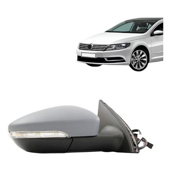 Retrovisor Passat 2.0 Tsi 11 A 15 Eletronico C/pisca Primer