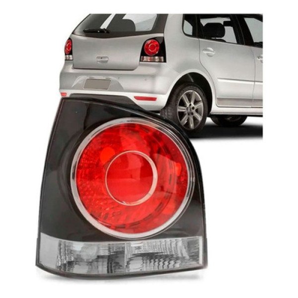 Lanterna Traseira Polo 2007 A 2013 Hatch Fume