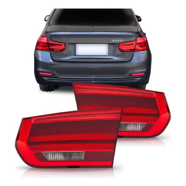 Sinaleira Traseira Bmw Serie 3 2016 2017 2018 Mala Com Led