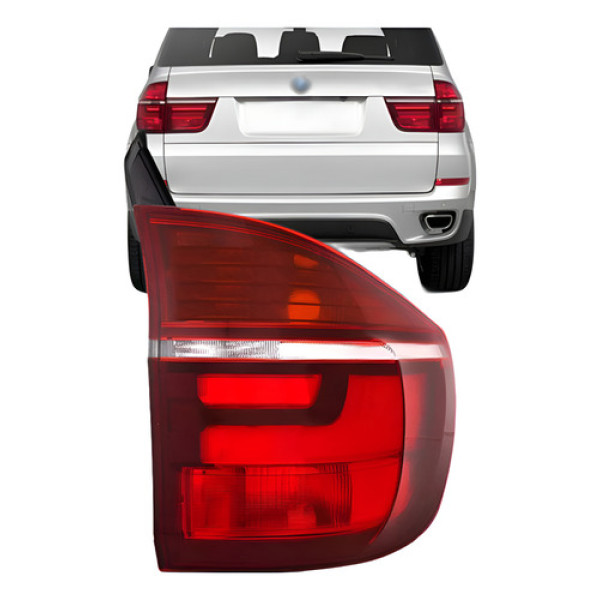 Lanterna Traseira Para Bmw X5 2011 2012 2013 Canto Sem Led