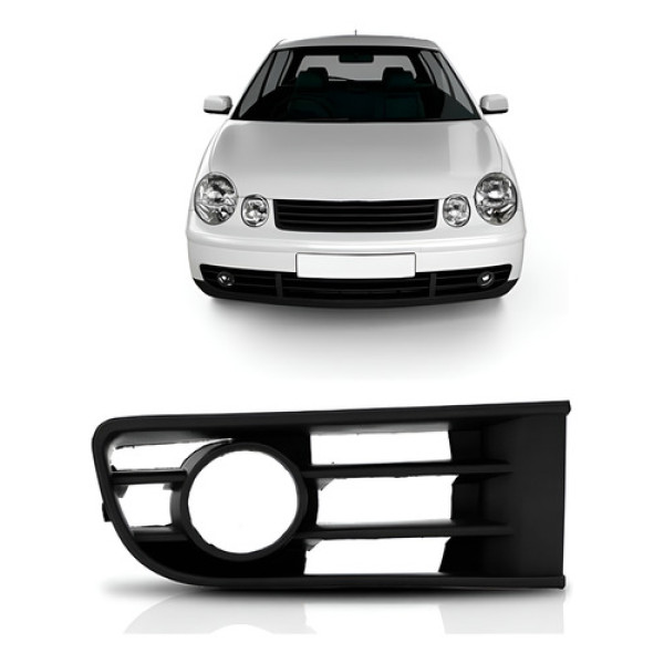 Moldura Milha Polo 2003 2004 2005 2006 Com Furo
