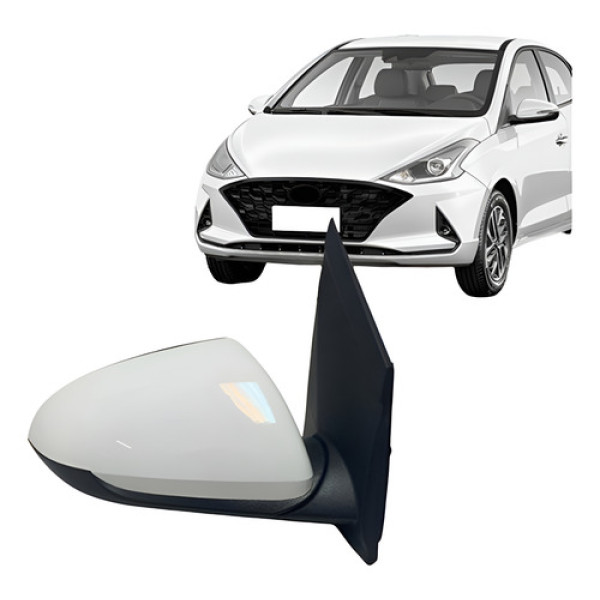 Retrovisor Hb20 2020 2021 2022 2023 Eletrico 3 Fios