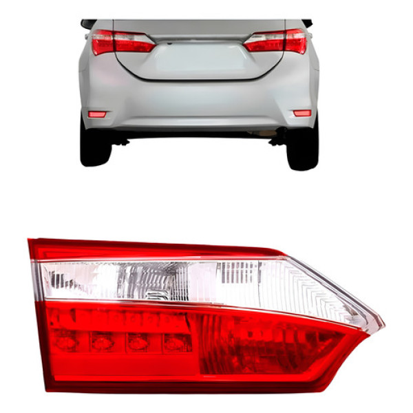 Lanterna Traseira Com Led Mala Corolla 2014 2015 2016 2017