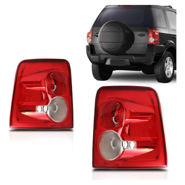Par Sinaleira Traseira Ford Ecosport 2008 A 2012 Bicolor Tyc