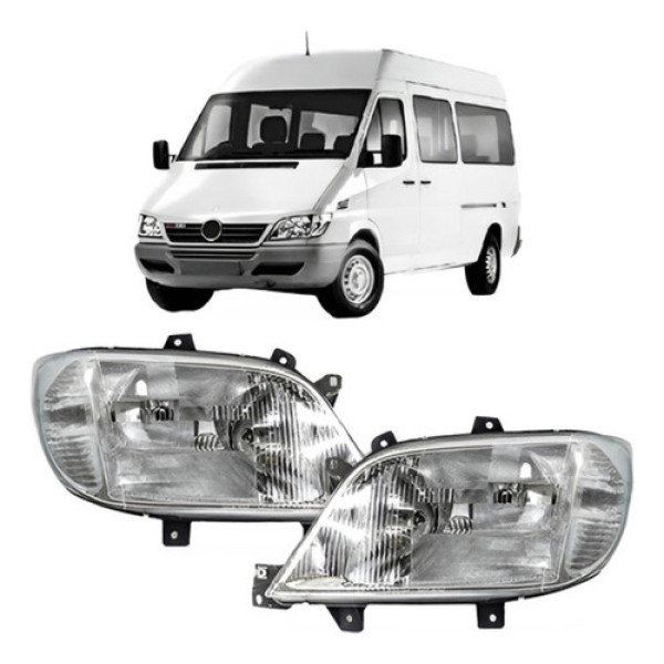 Par Farol Sprinter 2001 A 2003 Raiado Com Auxiliar