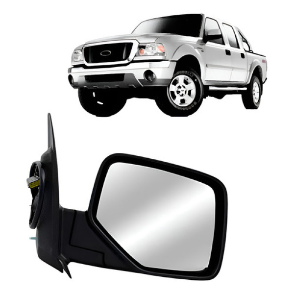 Retrovisor Ranger 2005 A 2009 Eletrico Capa Cromada