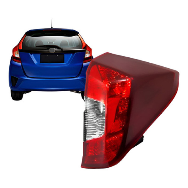Lanterna Traseira Fit 2014 2015 2016 2017 Bicolor