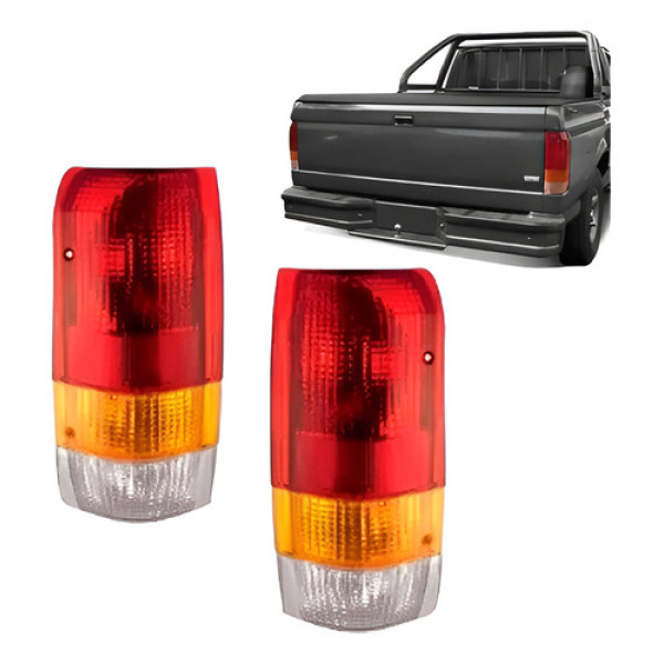 Par Lanterna Traseira Ford F1000 1993 94 95 96 97 1998