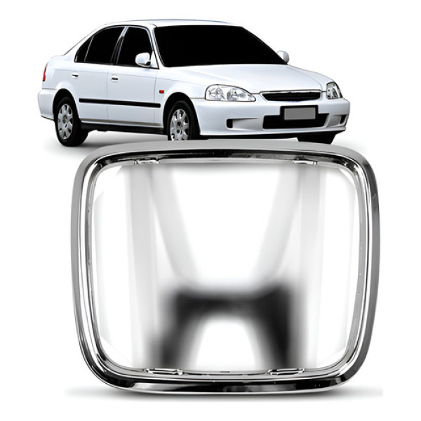 Emblema Grade Honda  Civic 1996 A 2000 Cromado