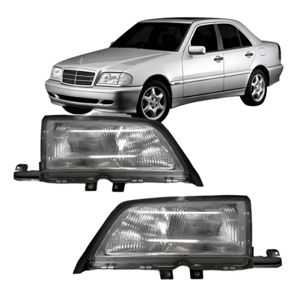 Par Farol Para Mercedes C220 1997 1998 1999 2000
