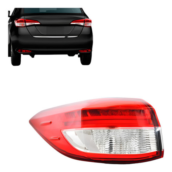 Lanterna Traseira Yaris 2018 19 20 21 2022 Canto Com Led
