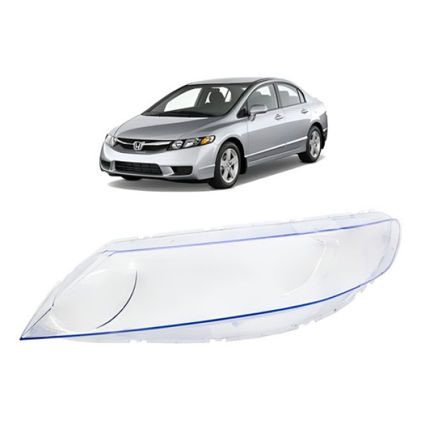 Lente Do Farol Dianteiro Honda Civic 2006 07 08 09 10 2011