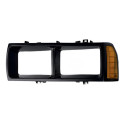 Par Moldura Farol Passat 1983 A 1988 Foco Duplo Preto