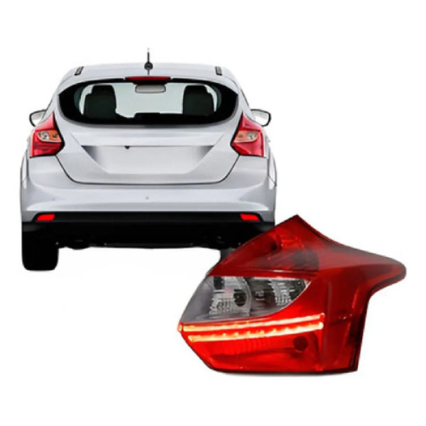 Lanterna Traseira Lado Ford Focus Hatch 14 Á 15 Titanium Led
