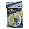 Kit Relação Durag Did V0 Xt660 Xt660r Tenere 2005 A 2017 Prateado