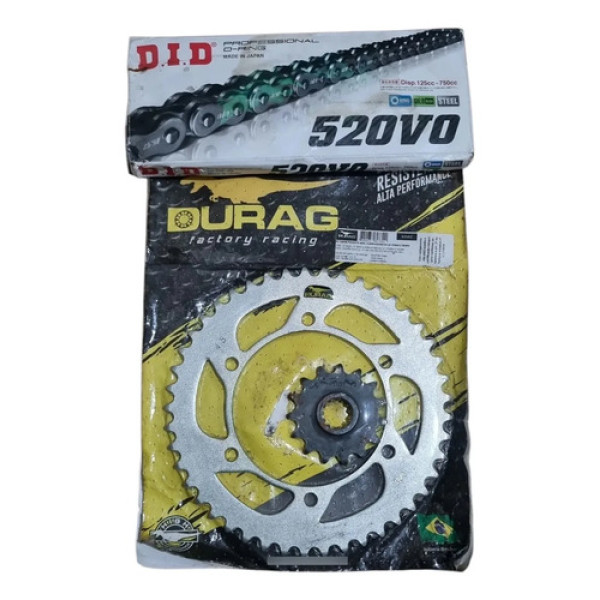 Kit Relação Durag Did V0 Xt660 Xt660r Tenere 2005 A 2017 Prateado