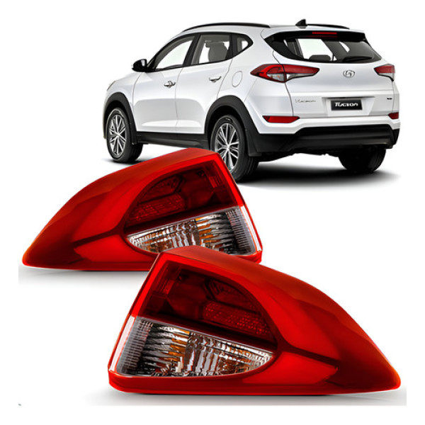 Par Lanterna Traseira Tucson 2016 2017 2018 Canto