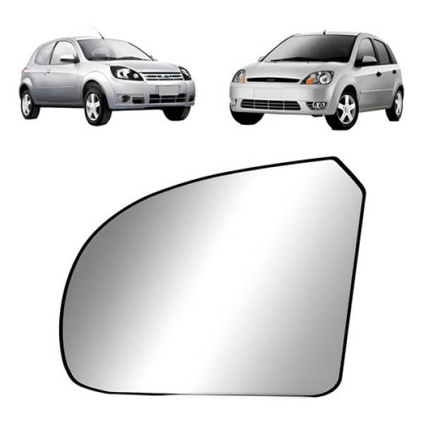 Lente Retrovisor Fiesta 2003 A 2014 Ford Ka 2008 A 2012 Nova