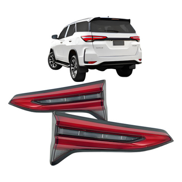 Par Lanterna Traseira Mala Hilux Sw4 2016 Até 2024 Ambos Lados Vermelho