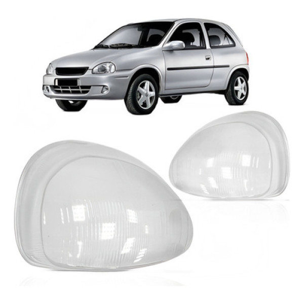 Jogo Lente Farol Chevrolet Corsa 1994 1995 1996 1997 1998 19