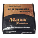 Kit Relação Cg 150 Titan S/retentor Transmissão Fan 150 Maxx Cinza