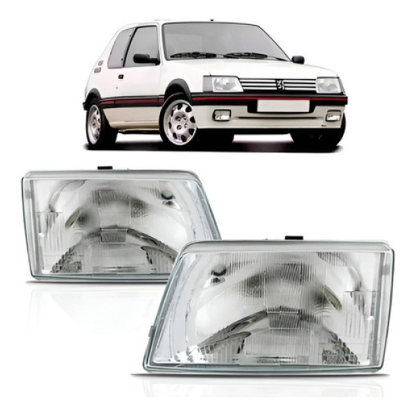 Farol Peugeot 205 1983 84 85 86 87 88 89 90 91 1992