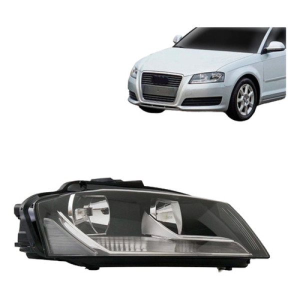 Farol Audi A3 2008 2009 2010 2011 2012 Elétrico Com Motor