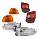 Kit Farol Palio + Pisca + Lanterna Traseira 96 97 98 99 Ambos Lados