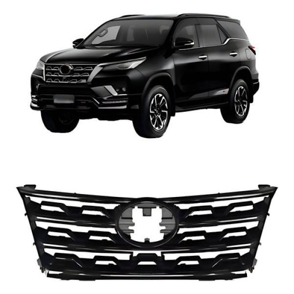Grade Dianteira Hilux Sw4 Srx 2021 2022 23 2024 Black Piano Black Piano Brilhante