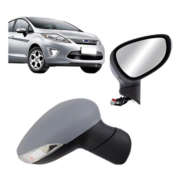 Retrovisor Eletrico New Fiesta 2011 2012 2013 Com Pisca Ld