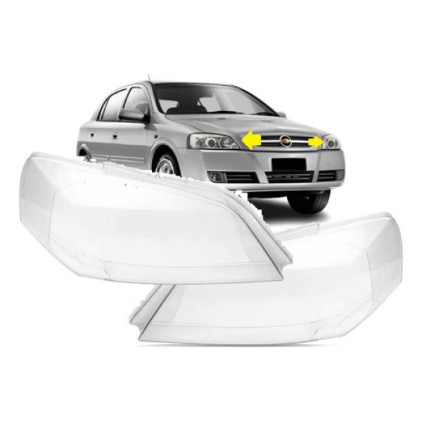 Pares Lente Farol Chevrolet Astra 2.0 2003 A 2011 Hatch