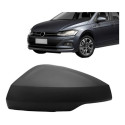 Capa Retrovisor Novo Polo 2018 Preto C/ Furo Pisca