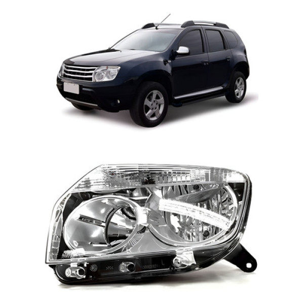 Farol Duster 2010 A 2014 Cromado