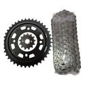 Kit Relação Transmissão Cb250f Twister C/rete Vaz 2016/2020 Preto