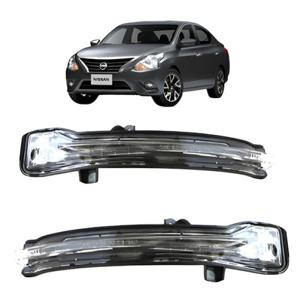 Par Pisca Retrovisor Versa 2016 2017 2018 Externo C/garantia