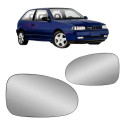 Jogo Lente Espelho Retrovisor Gol 1995 96 97 98 1999 Prata