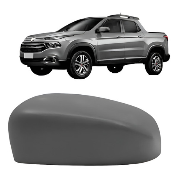Capa Retrovisor Fiat Toro 2016 A 2018 Para Pintura Desconto