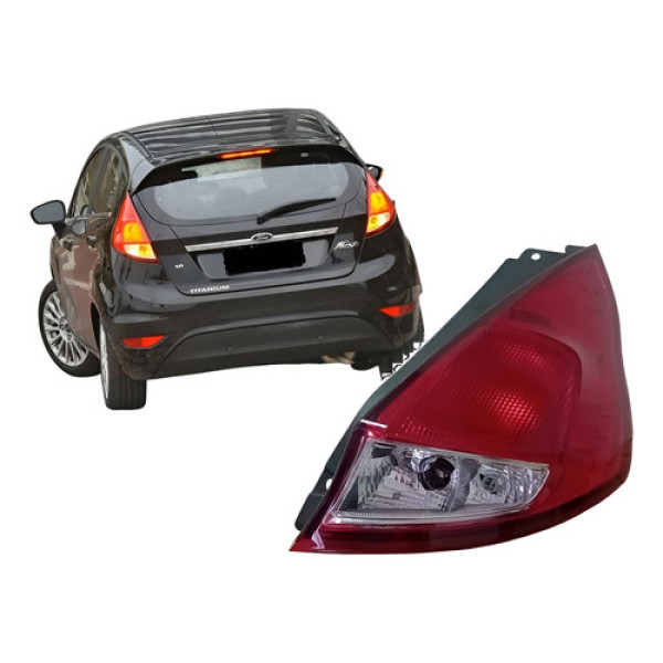 Lanterna Traseira New Fiesta Hatch 2013 2014 15 16 2017 Lado