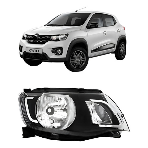 Farol Manual Kwid 2017 A 2022 Black