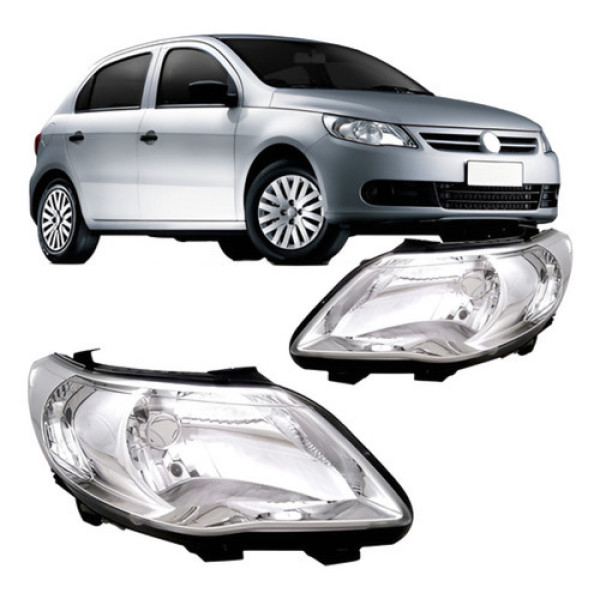 Par Farol Gol G5 2009 2010 2011 2012 Foco Simples C/garantia