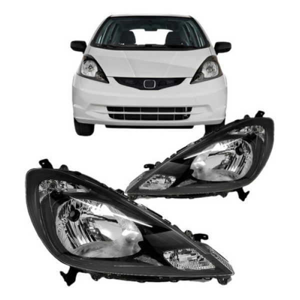 Par Farol Para Honda Fit 2009 2010 2011 2012