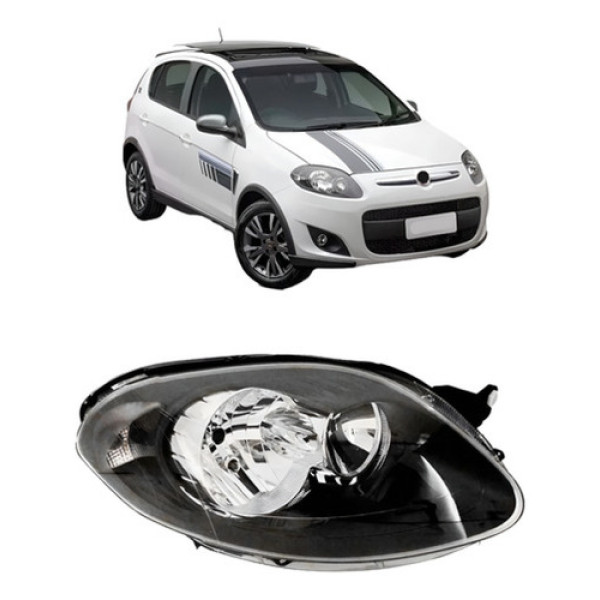 Farol Mascara Negra Palio 2012 A 2017