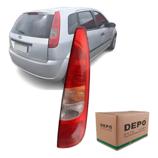 Lanterna Traseira Fiesta Hatch 2003 2004 05 2006 Depo Lado