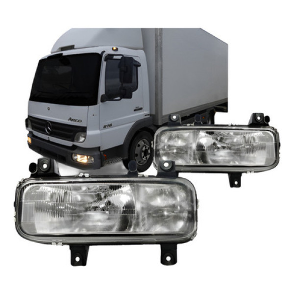 Par Farol Mercedes Atego 1315 1318 1518 1720 Com Auxiliar