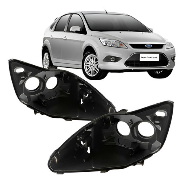 Par Carcaça Farol Para Ford Focus 2009 2010 2011 2012 2013